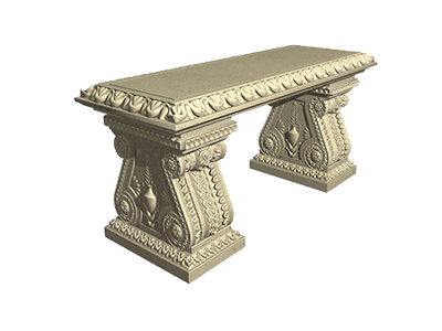 Скамья - декоративный элемент из арх бетона